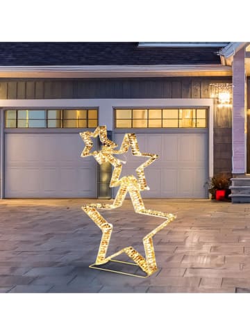 WellHome Leddeco-object goudkleurig - (H)80 x (D)10 cm