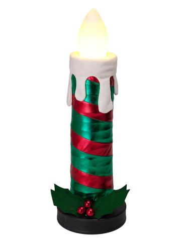 WellHome Figurka dekoracyjna LED w kolorze zielono-czerwonym - wys. 60 cm