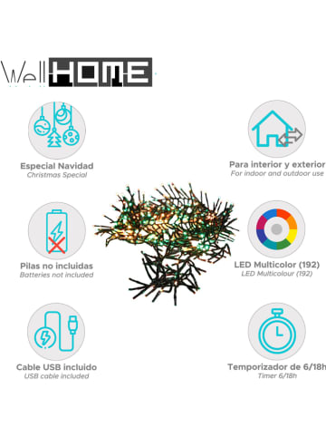 WellHome Ledlichtketting meerkleurig - (L)104 cm