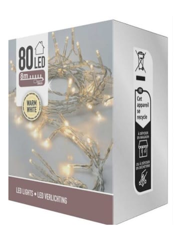 WellHome Ledlichtketting warmwit - (L)800 cm