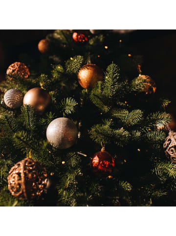 WellHome Christbaukugeln in Silber/ Braun - 20 Stück