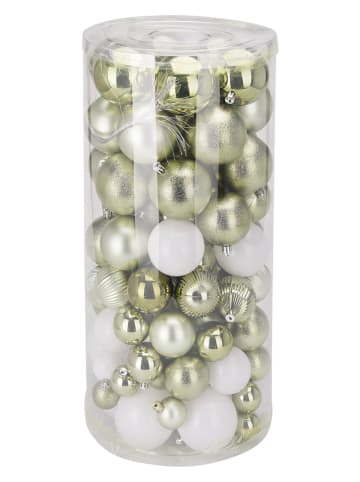 WellHome Bombki (100 szt.) w kolorze zielono-białym