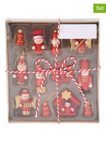 WellHome 12-delige set: decohangers rood