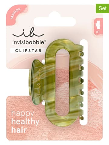 Invisibobble 2er-Set: Haarspange in Grün