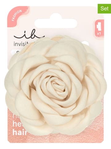 Invisibobble 2er-Set: Haarspange in Creme