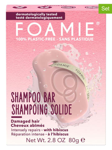 Foamie 2er-Set: Festes Shampoo, je 80 g