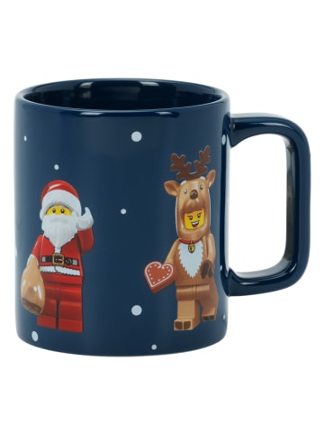 LEGO Kubek "Christmas Minifigures" w kolorze granatowym - 300 ml
