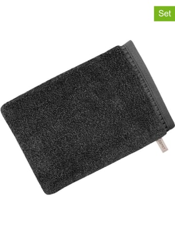 ESPRIT 6-delige set: washandjes "Modern Solid" antraciet