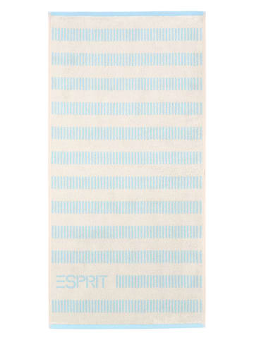 ESPRIT Ręcznik "Striped Lines" w kolorze kremowo-błękitnym do rąk