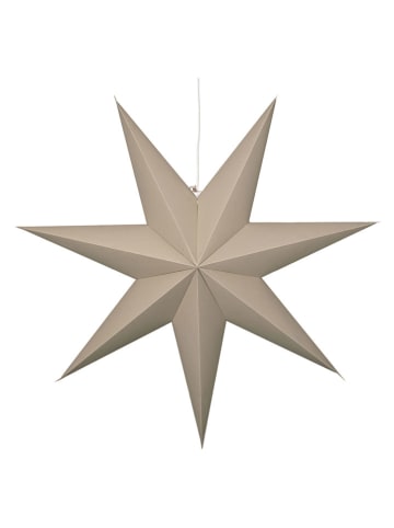 STAR Trading Papierstern "Plain" in Beige - Ø 90 cm