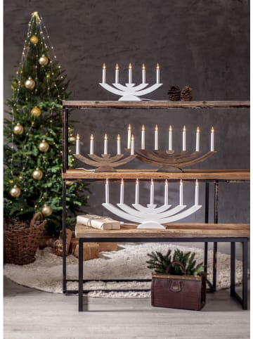 STAR Trading Vensterlamp "Navida" wit - (B)42 x (H)24 cm