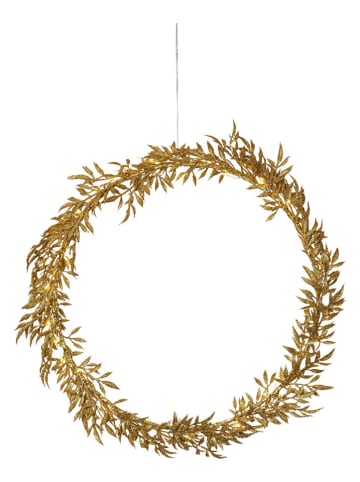 STAR Trading LED-Kranz "Elegant" in Gold - Ø 44 cm