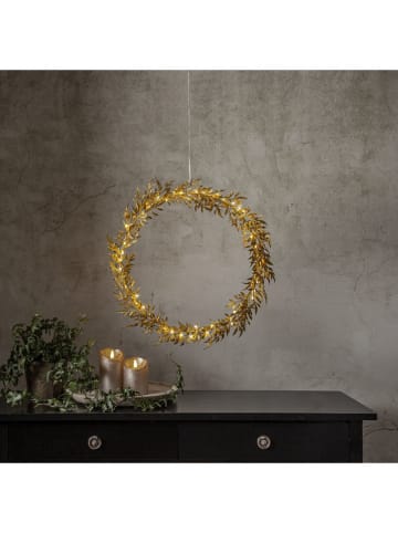 STAR Trading Ledkrans "Elegant" goudkleurig - Ø 44 cm