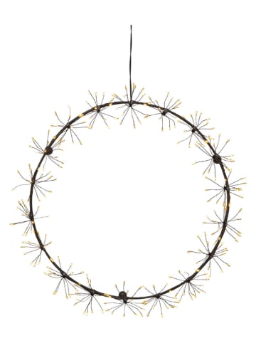 STAR Trading LED-Kranz "Dew Drop Flower" in Warmweiß - Ø 35 cm