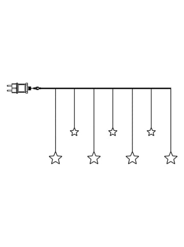 STAR Trading Zasłona świetlna LED w kolorze ciepłej bieli - 120 cm - Ø 0,00