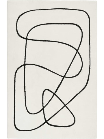 ESPRIT Kurzflor-Teppich "Artist" in Weiß/ Schwarz