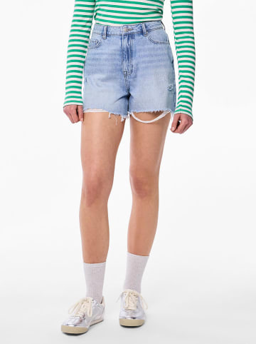 Pieces Spijkershort "Summer" lichtblauw