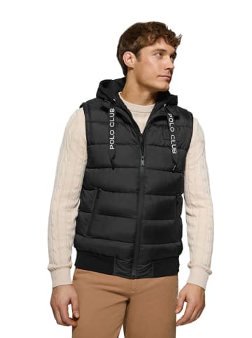 Polo Club Doorgestikte bodywarmer zwart
