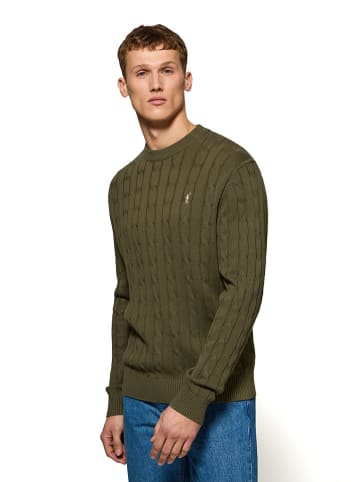 Polo Club Pullover in Khaki