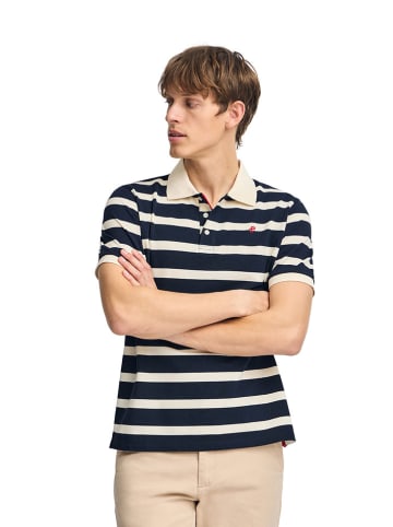 Polo Club Poloshirt donkerblauw/crème