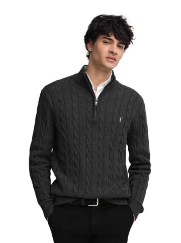 Polo Club Pullover in Anthrazit