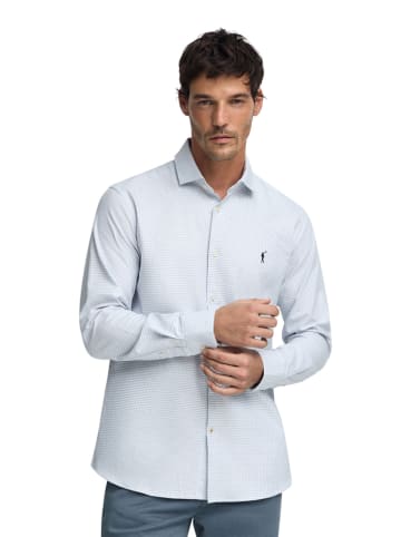 Polo Club Blouse lichtblauw/wit