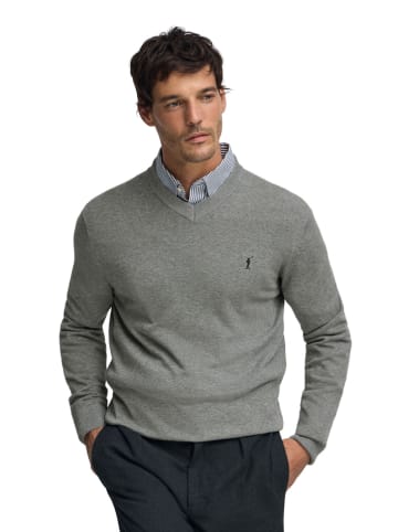 Polo Club Pullover in Grau