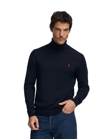 Polo Club Rollkragenpullover in Dunkelblau