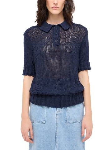 Mustang Sweter w kolorze granatowym