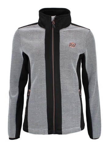 Peak Mountain Fleece vest "Adagio" zwart/grijs