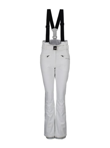 Peak Mountain Spodnie narciarskie "Adam" w kolorze białym