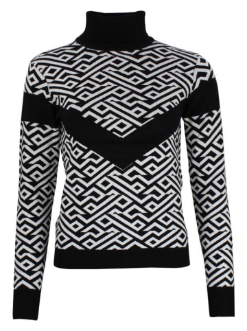 Peak Mountain Rollkragenpullover "Adiamant" in Schwarz/ Grau