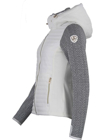 Peak Mountain Fleece vest "Andomo" wit/grijs