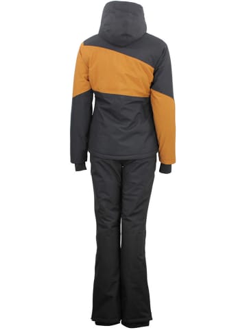 Peak Mountain 2-częściowy zestaw narciarski "Anice" w kolorze szaro-jasnobrązowym