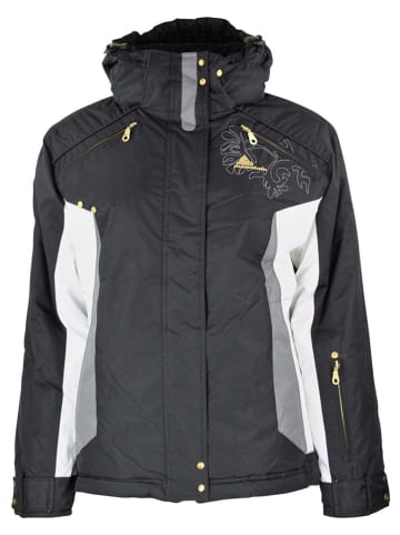 Peak Mountain Kurtka narciarska "Anityx" w kolorze czarno-białym