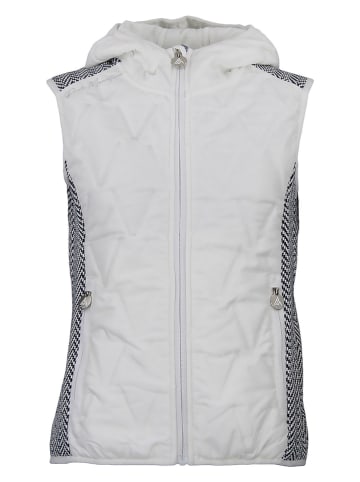 Peak Mountain Doorgestikte bodywarmer wit/zwart