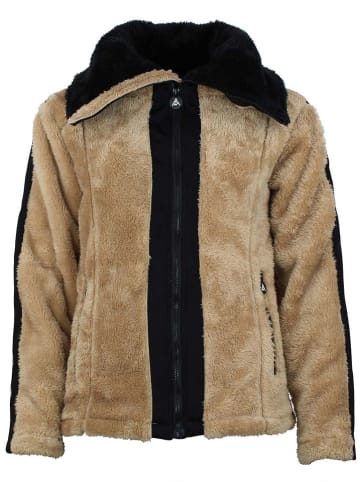 Peak Mountain Fleece vest "Areva" lichtbruin