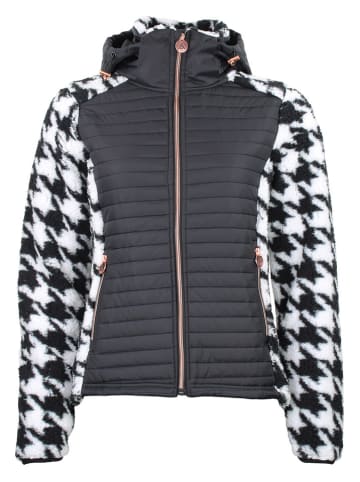 Peak Mountain Kurtka hybrydowa "Astro" w kolorze czarno-białym