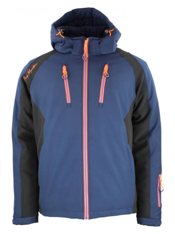 Peak Mountain Softshelljake "Cabilan" in Dunkelblau/ Schwarz