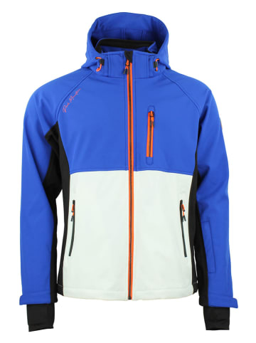 Peak Mountain Kurtka softshellowa "Cametis" w kolorze niebiesko-białym