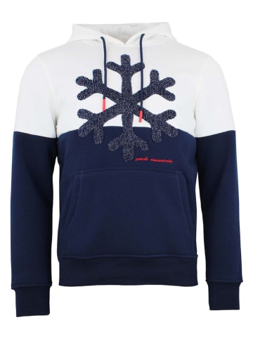 Peak Mountain Hoodie in Dunkelblau/ Weiß