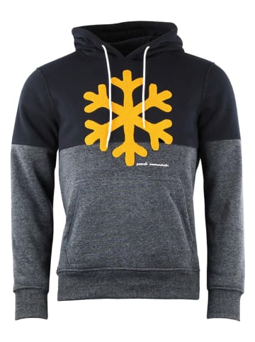 Peak Mountain Hoodie in Schwarz/ Grau