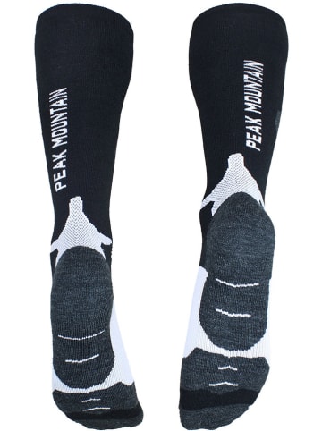 Peak Mountain Skarpety narciarskie "Chocks" w kolorze czarno-białym