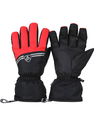 Peak Mountain Ski-/snowboardvingerhandschoenen "Mamilla" zwart/rood