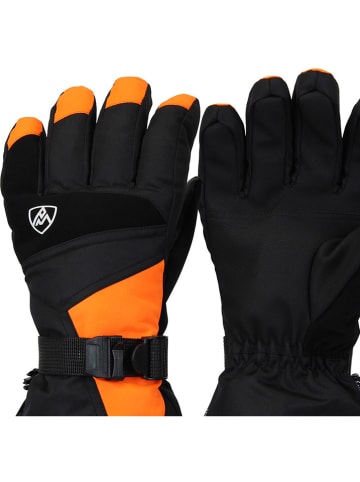Peak Mountain Ski-/snowboardvingerhandschoenen "Mister" zwart/oranje