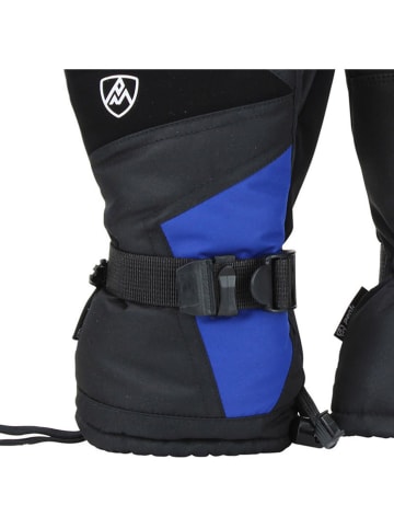 Peak Mountain Ski-/ Snowboardfingerhandschuhe "Mister" in Schwarz/ Blau