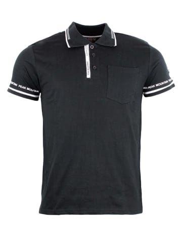 Peak Mountain Poloshirt in Schwarz