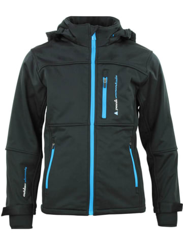 Peak Mountain Softshelljas zwart/Blau
