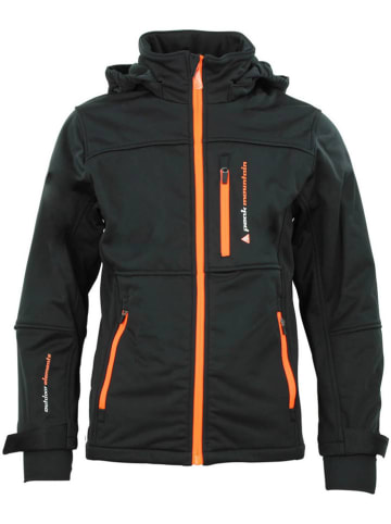 Peak Mountain Softshelljas zwart/oranje