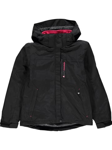 Peak Mountain 3-in-1 functionele jas zwart/roze